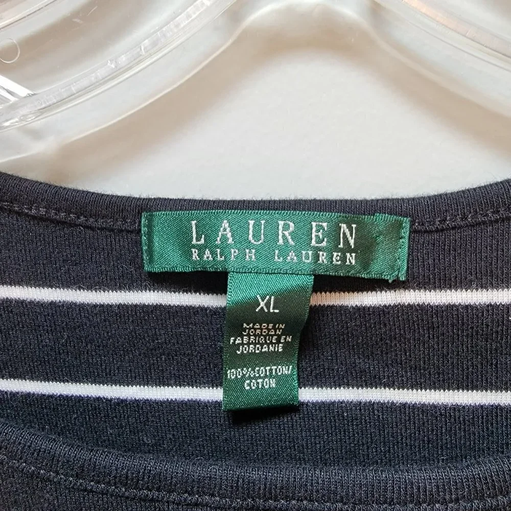 Lauren Ralph Lauren Long Sleeve 100% cotton Top - Size XL